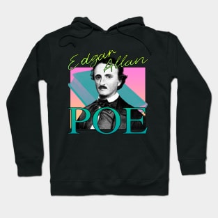 Edgar Allan Poe 80's Retro Neon Aesthetic Hoodie